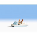 Figurines Pedalo avec figurines