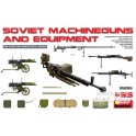 Maquette Mitrailleuses sovietique avec équipement  Seconde guerre mondiale