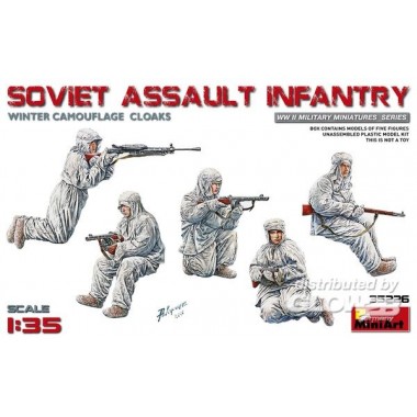 Figurines Infanterie d’assaut soviétique tenue hiver (équipement pour char) Figurines Infanterie d’assaut soviétique tenue hiver (équipement pour char)