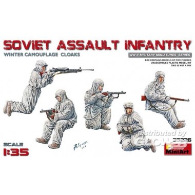 Figurines Infanterie d’assaut soviétique tenue hiver (équipement pour char) 