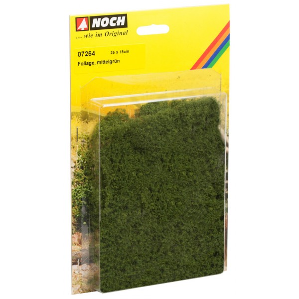 Heki Feuillage Vert Moyen 200 Ml | Flocons Végétaux Pour Dioramas Et Maquettes | Fabriqué En Allemagne