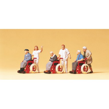 Figurines Passants chaises roulantes Figurines Passants chaises roulantes