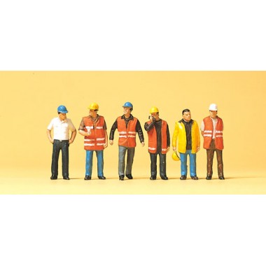 Figurines Ouvriers avec gilet de signalisation Figurines Ouvriers avec gilet de signalisation