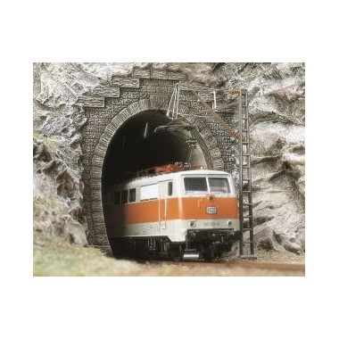 Entrée de tunnel, 1 voie, traction électrique