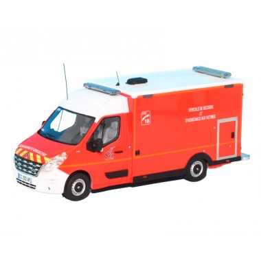 Miniature Renault Master 3 caissons VSAV "77 SEINE-ET-MARNE - CHELLES" Miniature Renault Master 3 caissons VSAV "77 SEINE-ET-MARNE - CHELLES"