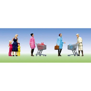 Figurines Au Supermarche / caddie