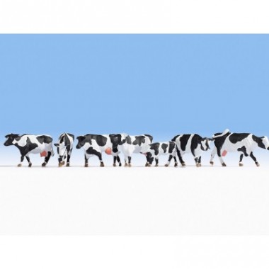 Figurines Vaches noir et blanc Figurines Vaches noir et blanc