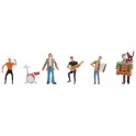 Figurines Personnages groupe musiciens