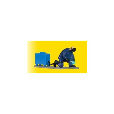 Figurine Soudeur avec lumière de soudage, motorisé Figurine Soudeur avec lumière de soudage, motorisé
