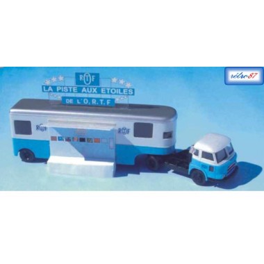 Miniature Semi-remorque Saviem JL 20, podium Pinder ORTF