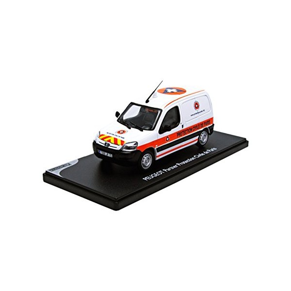 Miniature Eligor 1/43 – Peugeot Partner Protection Civile Paris – Fourgonnette Collection