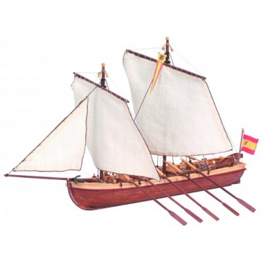 Maquette Canot du Capitaine Santisima Trinidad 1/50