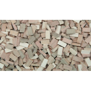 Briques (RF) mélange de terre cuite, 200 pièces