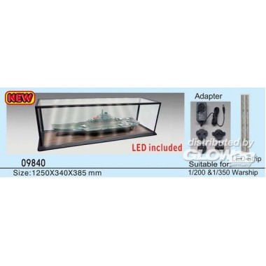 Vitrine de présentation avec LED 1250 x 340 x 385 mm Vitrine de présentation avec LED 1250 x 340 x 385 mm