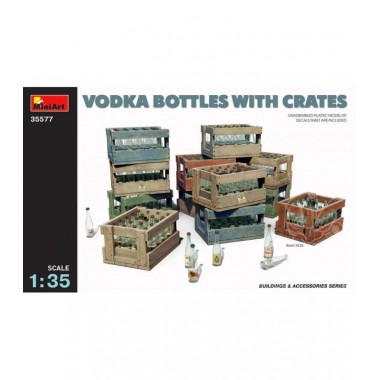 Figurine Bouteilles de vodka avec caisses Figurine Bouteilles de vodka avec caisses
