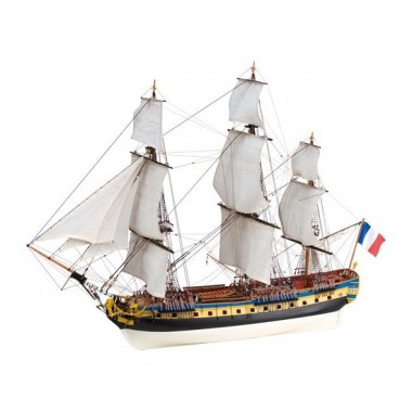 Maquette Hermione de La Fayette, voilier 1780