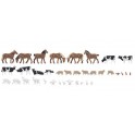 Figurines Animaux de ferme - 36 pièces