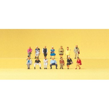 Figurines passagers assis, 14 figurines Figurines passagers assis, 14 figurines