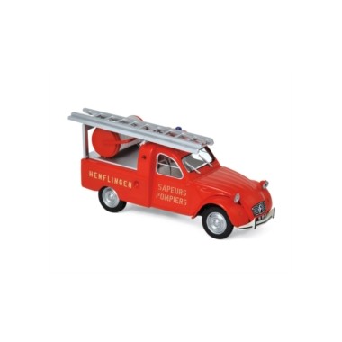 Miniature Citroën 2CV Pick-up with Ladder 1963 - 'Pompiers' Miniature Citroën 2CV Pick-up with Ladder 1963 - 'Pompiers'