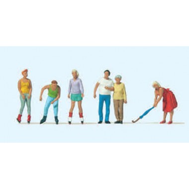 Figurines Rollers et passants