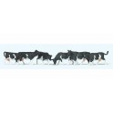 Figurines Vaches tachetées noires