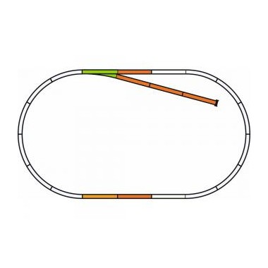 Voie PIKO A - Coffret de rails avec ballast 