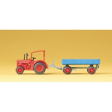 Figurines Tracteur hanomac remorque