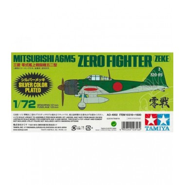 Maquette avion Mitsubishi A6M5 Edition chrome 1/72