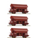 Coffret de 3 pièces: Wagons à toit pivotant, SNCF