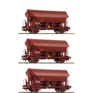 Coffret de 3 pièces: Wagons à toit pivotant, SNCF