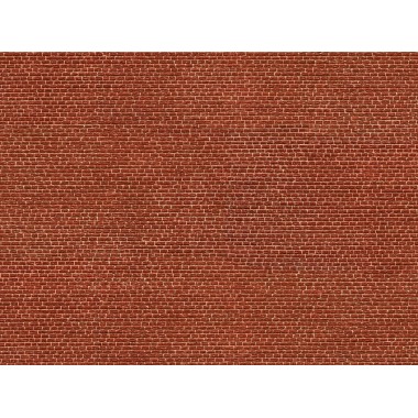Feuille de carton 3D “Brique hollandaises”, rouge
