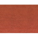 Feuille en carton 3D “Tuile alsacienne”, rouge
