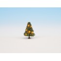 Sapin de Noël illuminé, vert, avec 10 LEDs, 5 cm de haut