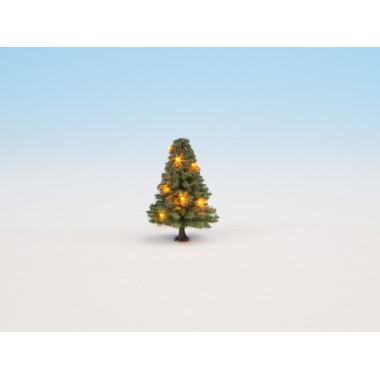 Sapin de Noël illuminé, vert, avec 10 LEDs, 5 cm de haut Sapin de Noël illuminé, vert, avec 10 LEDs, 5 cm de haut