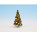 Sapin de Noël illuminé, vert, avec 20 LEDs, 8 cm de haut	