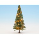 Sapin de Noël illuminé, vert, avec 30 LEDs, 12 cm de haut