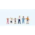 Figurines Enfants Jouant au ballon  