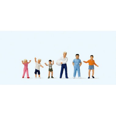 Figurines Enfants Jouant au ballon Figurines Enfants Jouant au ballon