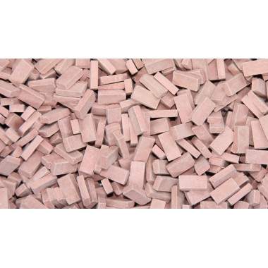 Briques, rouge médium, 2000 pièces Briques, rouge médium, 2000 pièces