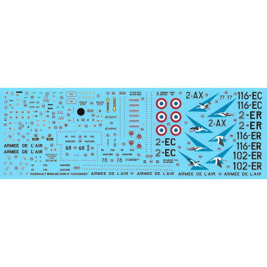 Décalques Dassault Mirage 2000-5F 'Cigognes' Armée de l'air