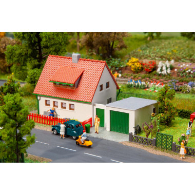 Maquette villa avec garage