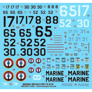 Décalques Bréguet Alizé - Aéronautique Navale