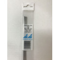 Profilé aluminium tube 1.58 mm / 0.353 mm, longueur 305 mm