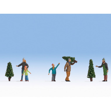 Figurines Vente d’arbres Noël Figurines Vente d’arbres Noël