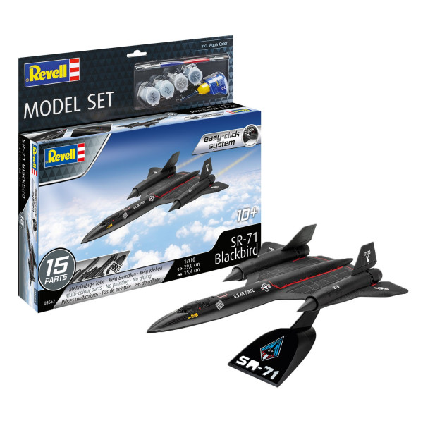 Kit Peintures & Maquette Avion Easy-Click - Model Set Lockheed SR