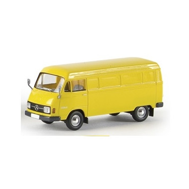 Miniature Mercedes Benz L 206 D Kasten, jaune