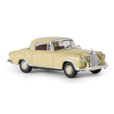 Miniature Mercedes Benz 220 S Coupé (W180 II), beige