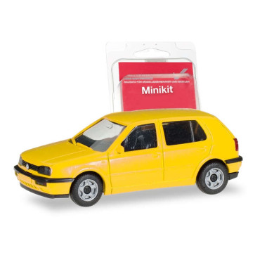Miniature VW Golf III 4 portes, jaune, Minikit
