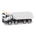 Miniature Camion benne MAN TGS M Euro 6, 4 essieux, blanc, Minikit