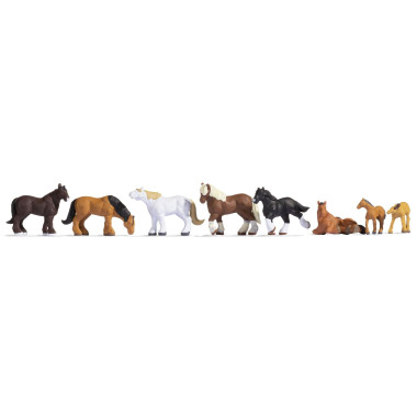 Figurines Chevaux à sang froid Figurines Chevaux à sang froid